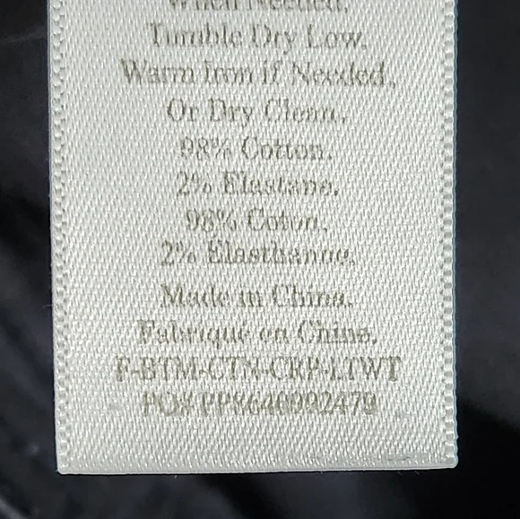 SOLD 🌟 Everlane Black The Lightweight Wide-Leg Crop Chino Pants Size 0 - Picture 13 of 16